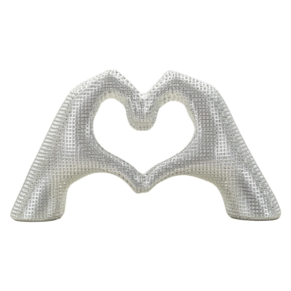Scultura Lover Silver Cm 25X7,5X13,5 
