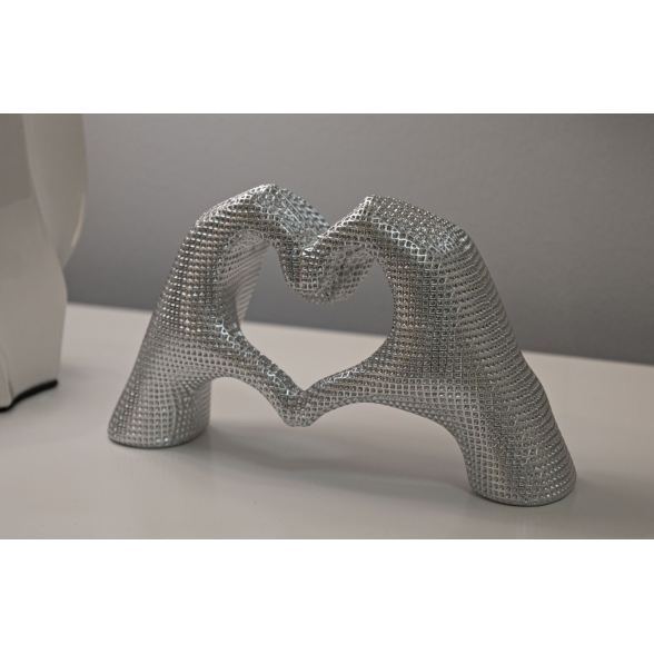 Scultura Lover Silver Cm 25X7,5X13,5 