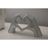 Scultura Lover Silver Cm 25X7,5X13,5 