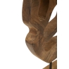 Scultura Lubang In Teak Riciclato Cm 25X10X38