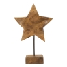 Scultura Stella In Teak Riciclato Cm 28X12X42