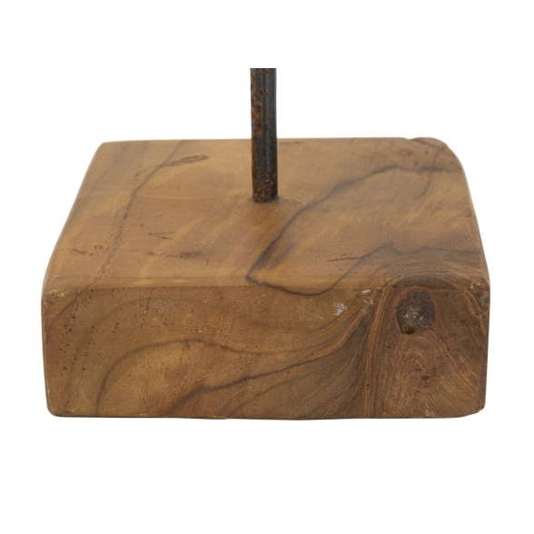 Scultura Stella In Teak Riciclato Cm 28X12X42