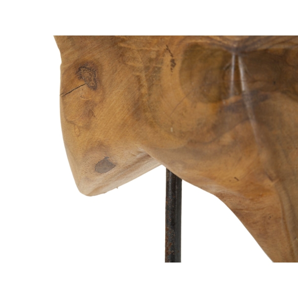 Scultura Stella In Teak Riciclato Cm 28X12X42