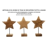 Scultura Stella In Teak Riciclato Cm 28X12X42