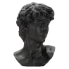 Scultura Testa Antica Nera Cm 44X35,5X60