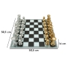 Set Scacchiera Nera/Bianca Cm 50,5X50,5X14
