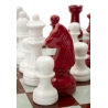 Set Scacchiera Rossa/Bianca Cm 61X61X14