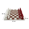 Set Scacchiera Rossa/Bianca Cm 61X61X14