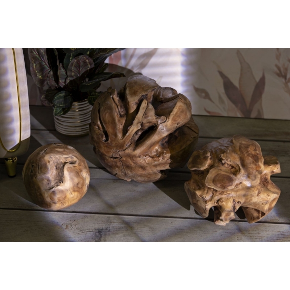 Sfera In Teak Riciclato Cm Ø 50 (Pezzi Unici - Non Rip. In Serie) 