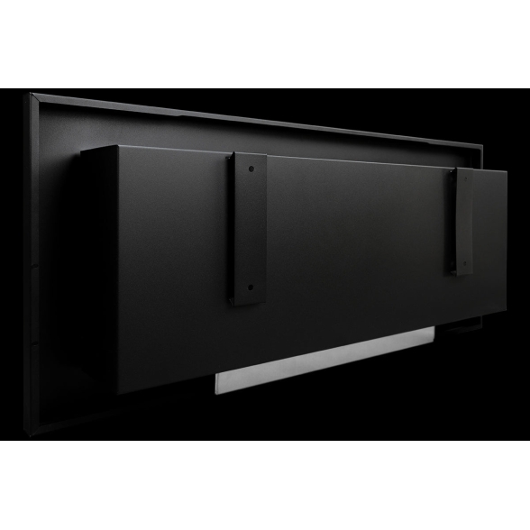 Camino a bioetanolo da parete o incasso Lucca Bianco L 90 x P 12 x H 40