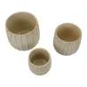 Cachepot Flake Set 3 Pz Cm 30,5X27-25X22,2-19,5X18