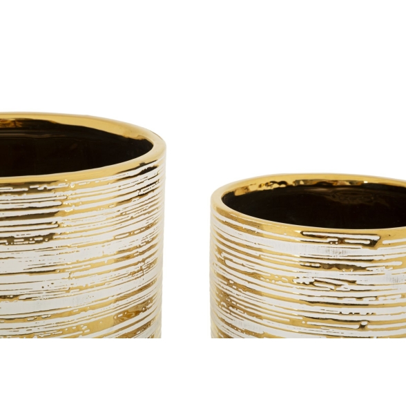 Porta Vasi Coppia Melody Cm Ø 23X24-17,5X19