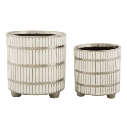 Porta Vasi Coppia Ray Cm Ø 22,5X24-18X19