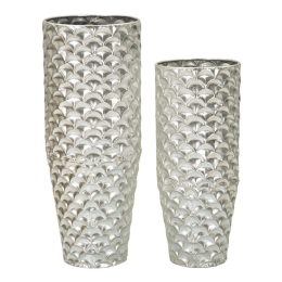 Porta Vasi Coppia Silvy Cm Ø 37X92X-32X75