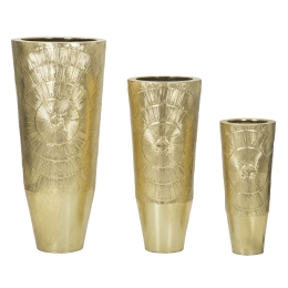 Porta Vasi Goldely Tris Cm Ø 50,8X114,9-40X92,7-29,8X70,5