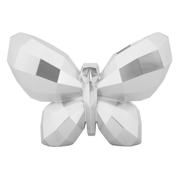 Vaso Butterfly Silver Cm 22,5X8X15
