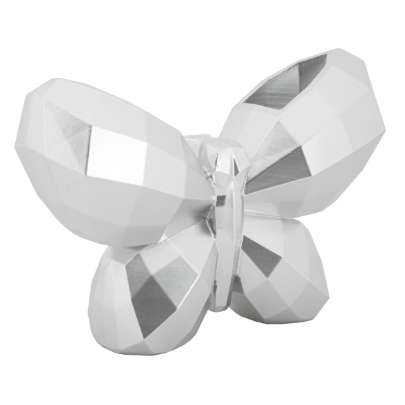 Vaso Butterfly Silver Cm 22,5X8X15