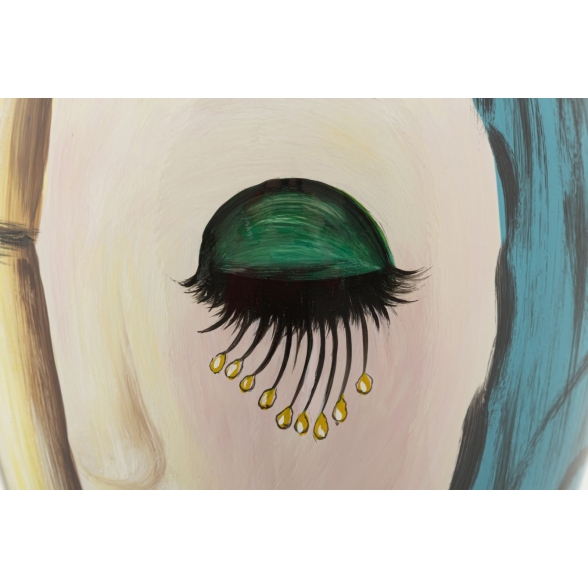 Vaso Ceramica Art Face Cm Ø 28X50