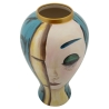 Vaso Ceramica Art Face Cm Ø 28X50