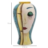 Vaso Ceramica Art Face Cm Ø 28X50