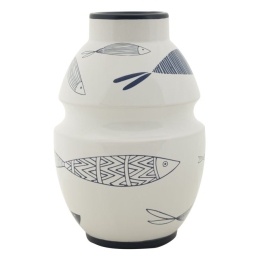 Vaso Ceramica Fish Cm Ø 15X24