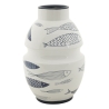 Vaso Ceramica Fish Cm Ø 21X31