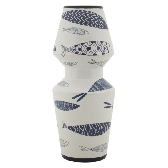 Vaso Ceramica Fish Double Cm Ø 14X34
