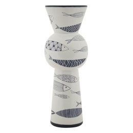 Vaso Ceramica Fish Tall Cm Ø 14X38,5
