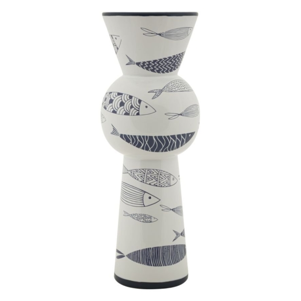 Vaso Ceramica Fish Tall Cm Ø 14X38,5