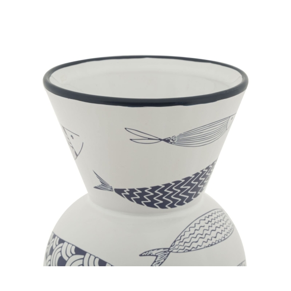 Vaso Ceramica Fish Tall Cm Ø 14X38,5
