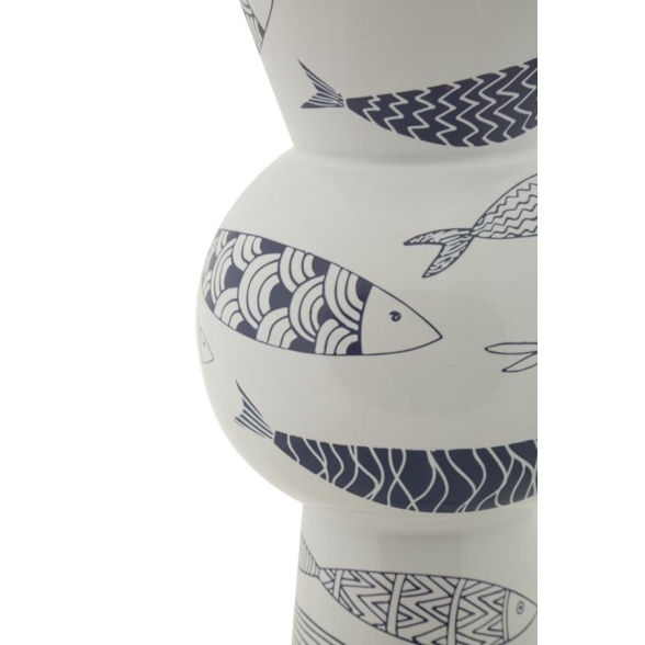 Vaso Ceramica Fish Tall Cm Ø 14X38,5