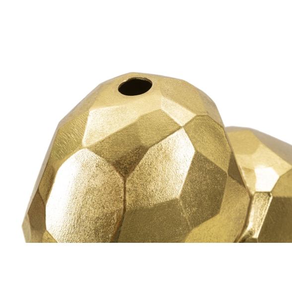 Vaso Heart Gold Cm 19X9X18