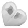 Vaso Heart Silver Cm 19X9X18