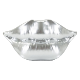 Vaso Mouth Lip Silver Cm 23X8X12