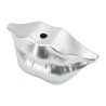 Vaso Mouth Lip Silver Cm 23X8X12