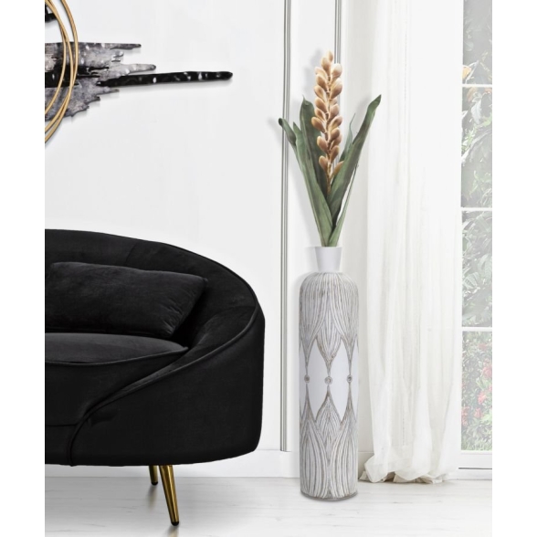 Vaso Resina Atene Cm Ø 15X60