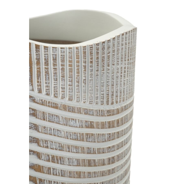 Vaso Resina Woody Cm Ø 18X45