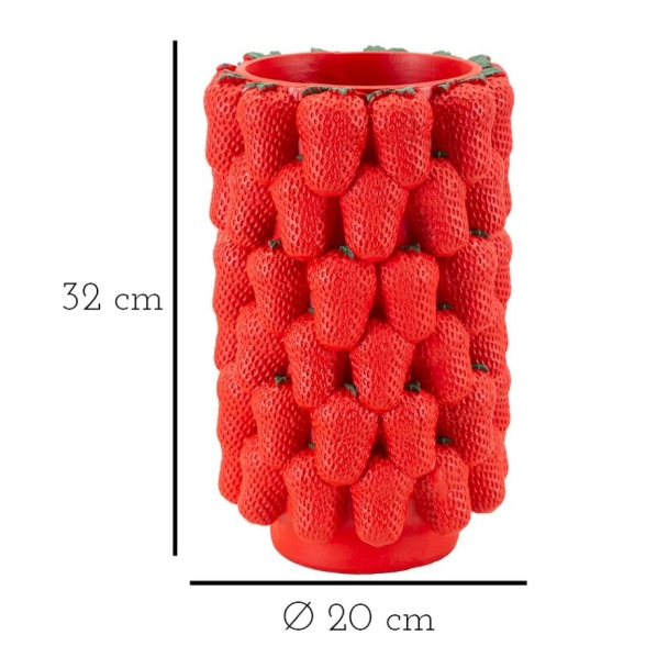 Vaso Strawberry Cm Ø 20X32