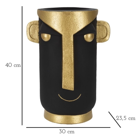 Vaso Tribal -C- Cm 30X23,5X40