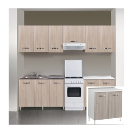 Kit Cucina Base 2 Ante 80X50Xh85 Cm Olmo