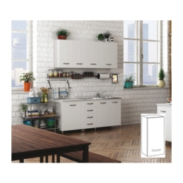 Kit Cucina Pensile 1 Anta 40X30Xh72 Cm Bianco