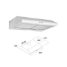 Cappa Aspirante Elettrica Sottopensile Per Cucina 60 Cm