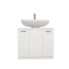 Mobile Copricolonna Da Bagno a 2 Ante 70x46x62 Laccato Bianco