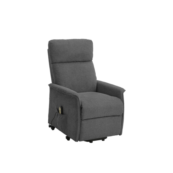 Poltrona Recliner Relax Alzapersona Tessuto Grigio