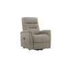 Poltrona Recliner Soft Due Motori Tessuto Beige