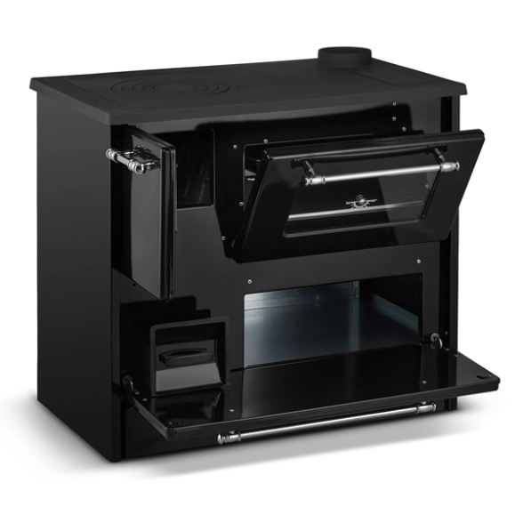 Cucina A Legna Stufa 9 Kw Nera Beatrice L87xP51xH79 Ecodesign 4 Stelle