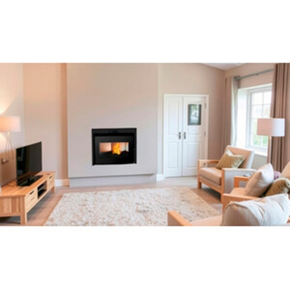 Inserto A Pellet 11 kW Elio Nero C-Line 5 Stelle
