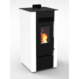 Stufa A Pellet Ad Aria Ventilata 6 KW Efesto Bianca C-Line