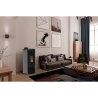 Stufa A Pellet Ad Aria Ventilata Round Arge 9 KW Antracite C-Line