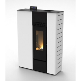 Stufa A Pellet Canalizzata Slim 12C Stereope Bianco C-Line